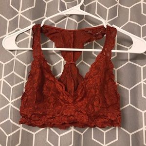 Burgundy Lace Bralette